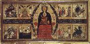 unknow artist The virgin and Child Enthroned,with Scenes of the Nativity and the Lives of the Saints oil painting picture wholesale